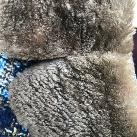 Vintage Thalhimers French Salon plaid tweed & fur collar long coat (price firm) - Picture 5 of 14